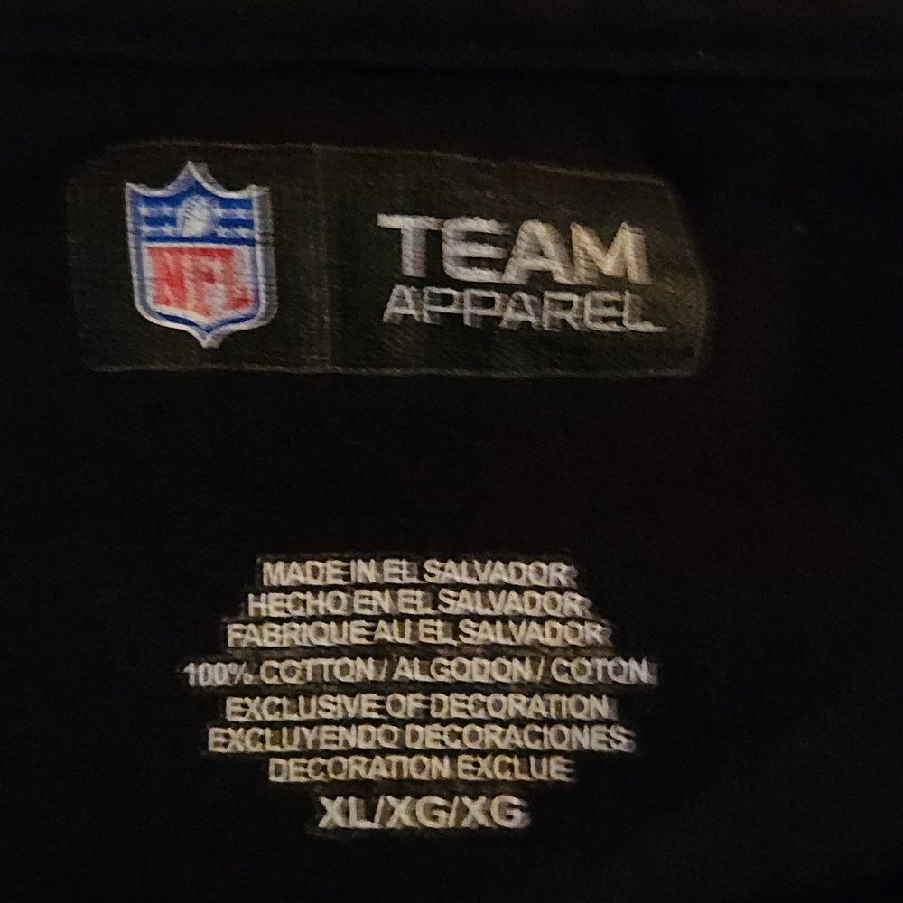 Oakland Raiders Real Men Wear Black Shirt XL - Picture 5 of 5